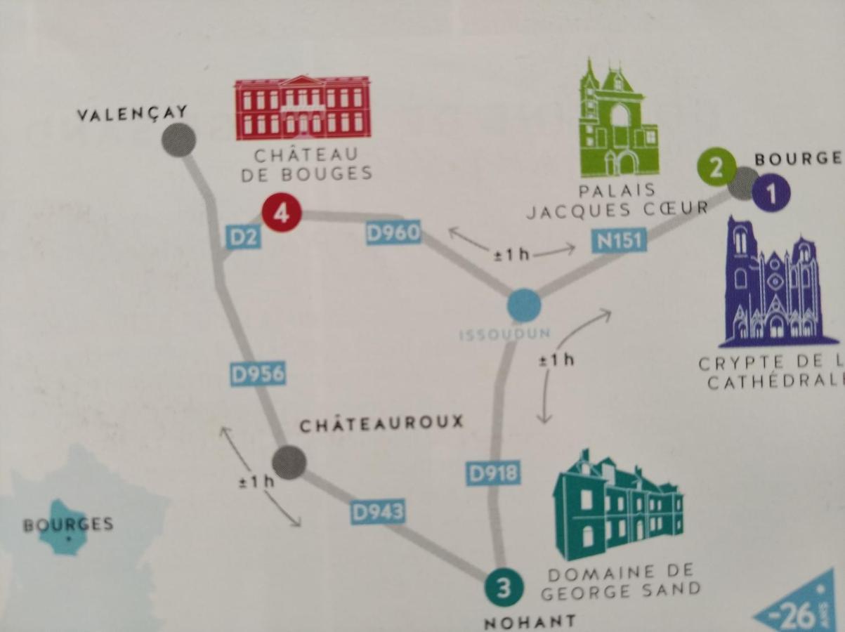 Le Logis De Saint Cyr Aparthotel Issoudun Ngoại thất bức ảnh
